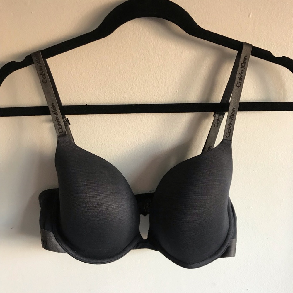 Calvin Klein dark grey bra